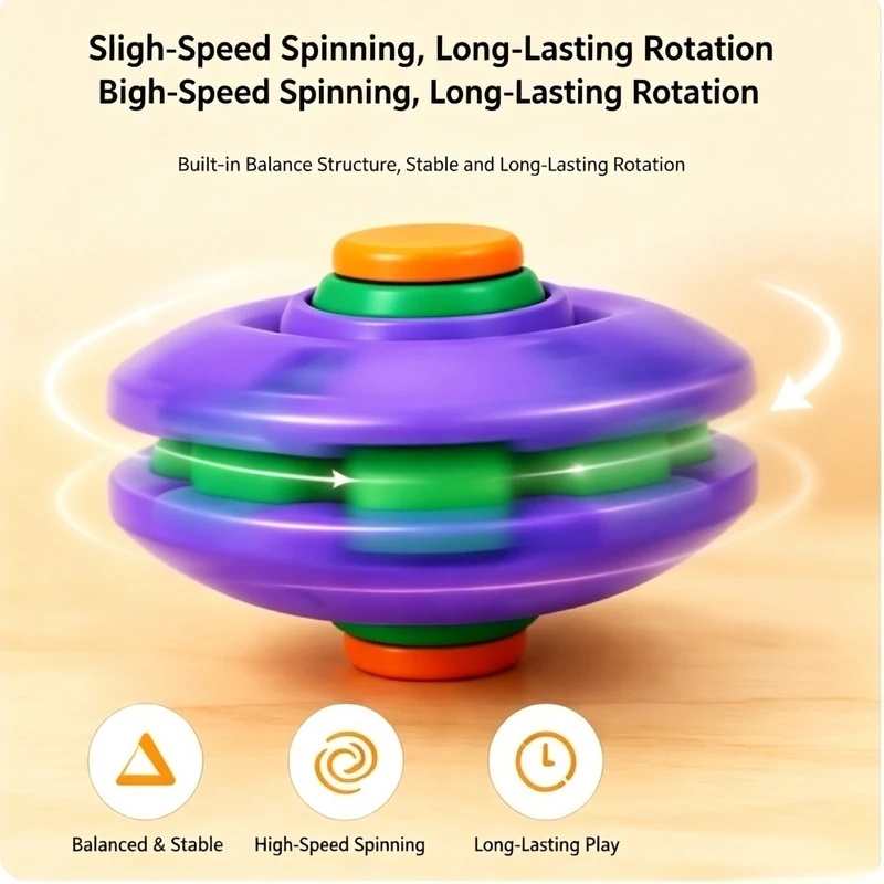 Party Games For Adults And Kids - 1PCS Transforming Fidget Spinner Ball Press